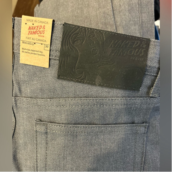 NAKED & FAMOUS DENIM Jeans
Weird Guy - Grey Selvedge Sz 30 - Picture 5 of 9
